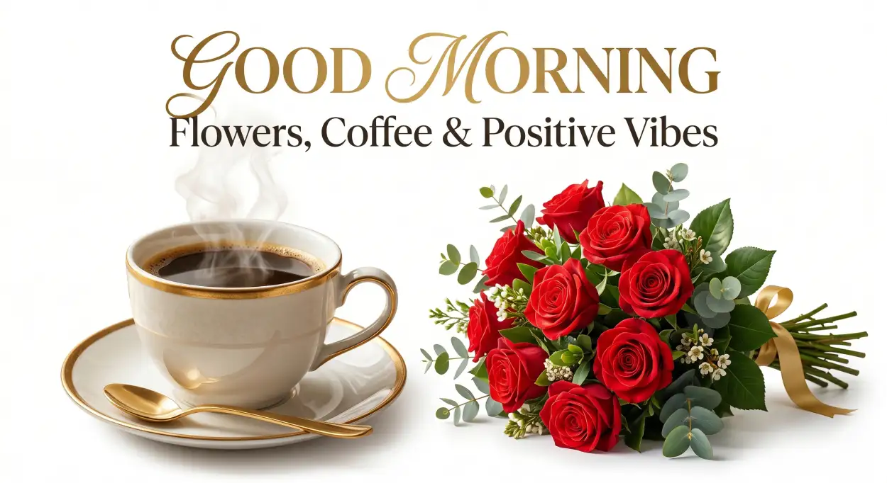 Free Download Good Morning Flowers And Coffee Ultra Hd Images - High Quality Good Morning Flowers And Coffee Image