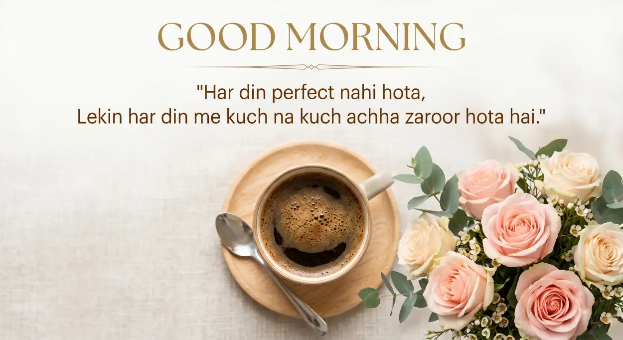 Free Download Good Morning Flowers And Coffee With Happiness Quote - High Quality Good Morning Flowers And Coffee Image