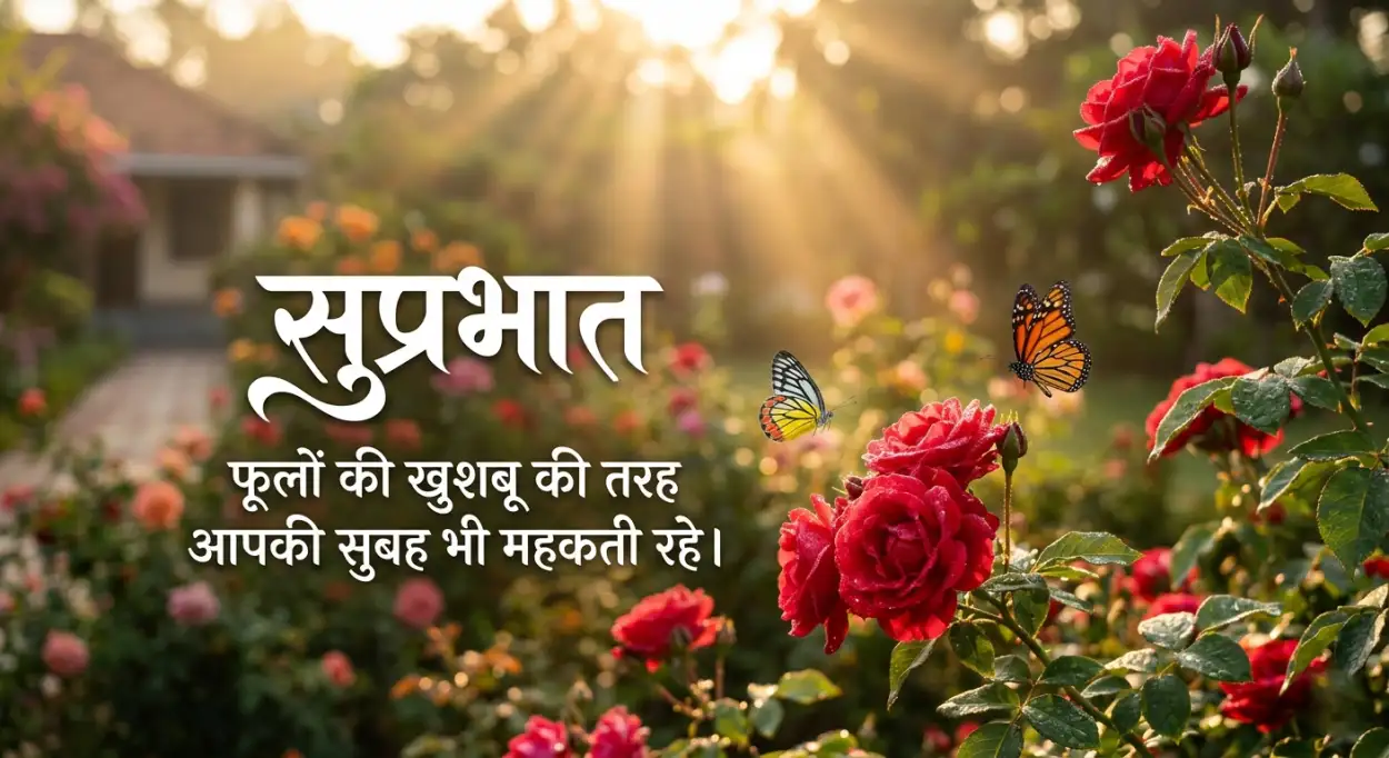 Free Download Good Morning Flowers With Butterflies - High Quality Good Morning With Flowers Image