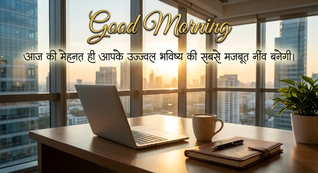 Free Download Good Morning Hard Work Quotes Hindi - High Quality Good Morning Motivational Quotes Hindi Image