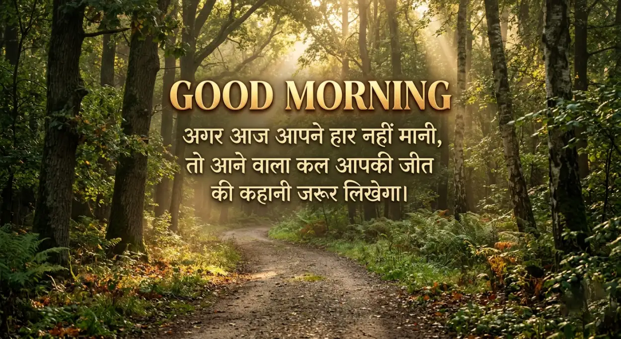 Free Download Good Morning Life Quotes Hindi - High Quality Good Morning Motivational Quotes Hindi Image