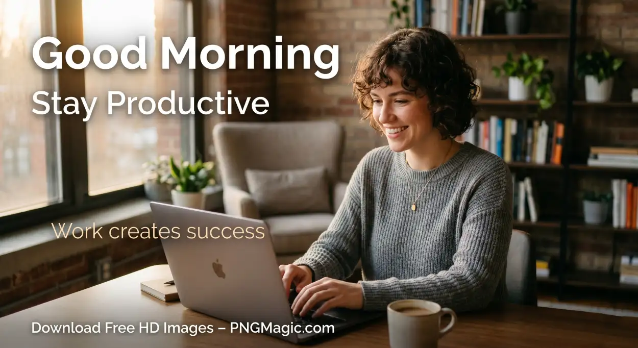Free Download Good Morning Productivity Quotes For Success - High Quality Good Morning Motivation For Success Image