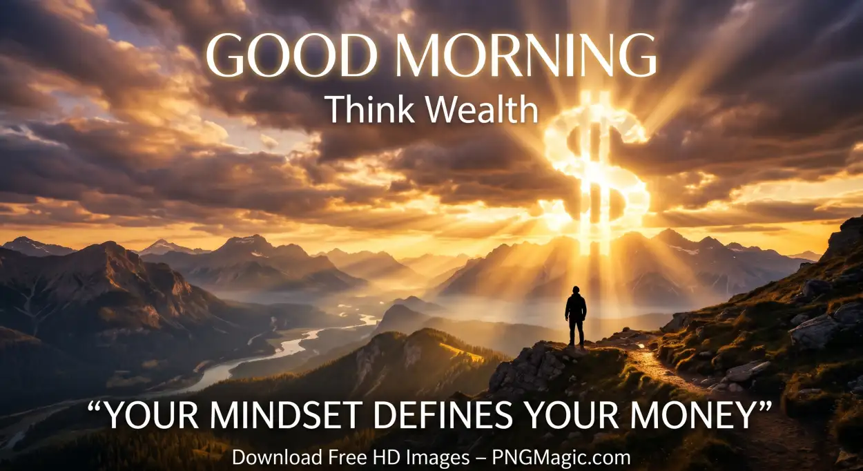 Free Download Good Morning Quotes For Wealth Mindset - High Quality Good Morning Investment Quotes Image