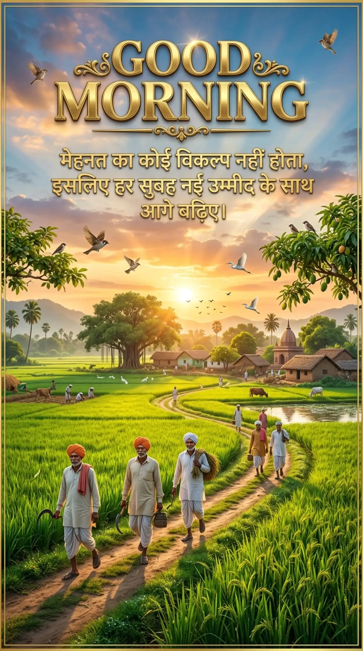 Free Download Good Morning Suvichar In Hindi - High Quality Good Morning Motivational Quotes Hindi Image