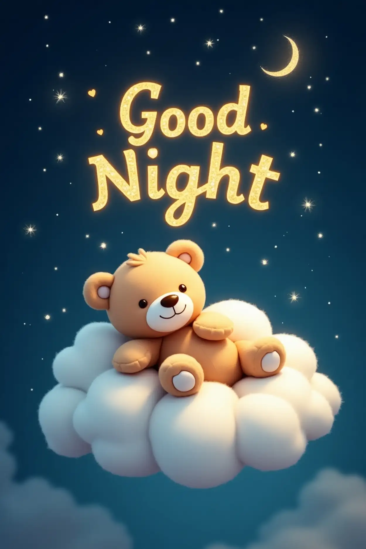 Free Download Good Night Pictures With Teddy Bear - High Quality Good Night Background