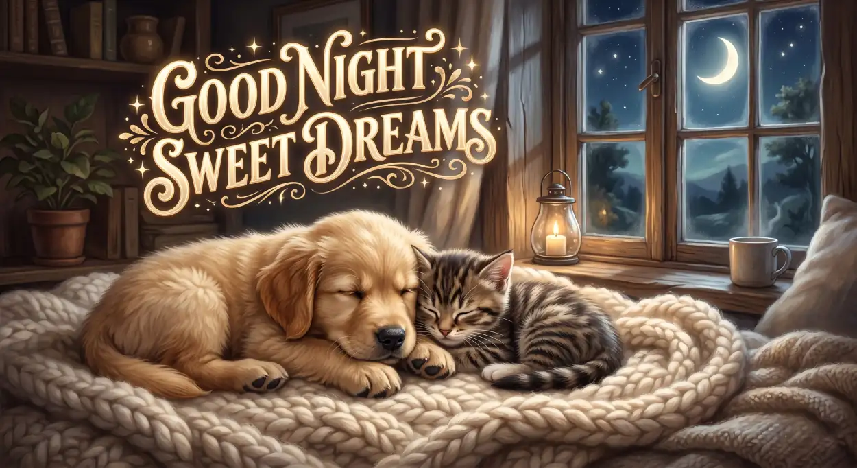 Free Download Good Night Sweet Dreams Cat Images - High Quality Good Night Sweet Dreams Image