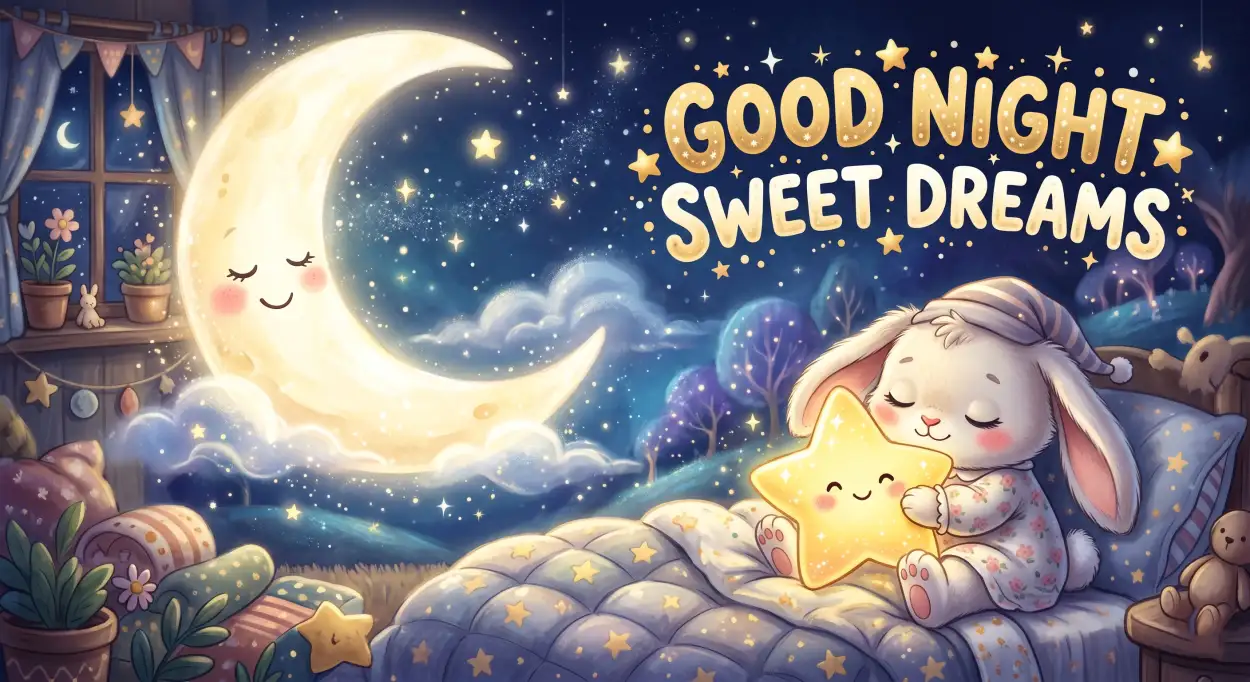Free Download Good Night Sweet Dreams In English - High Quality Good Night Sweet Dreams Image