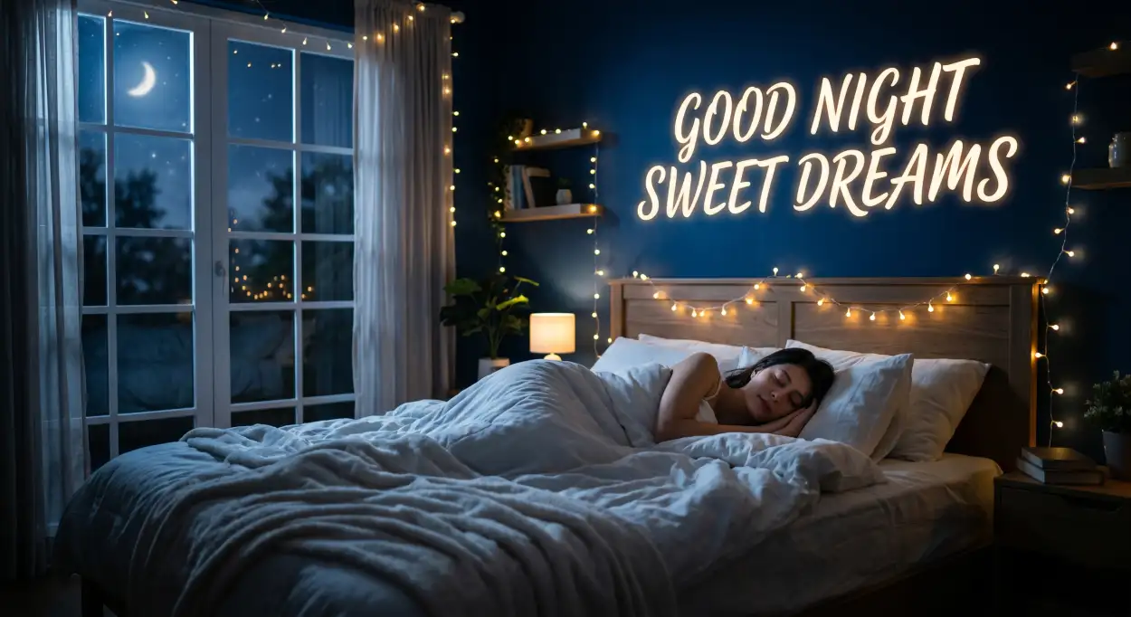 Free Download Good Night Sweet Dreams Message For Crush - High Quality Good Night Sweet Dreams Image
