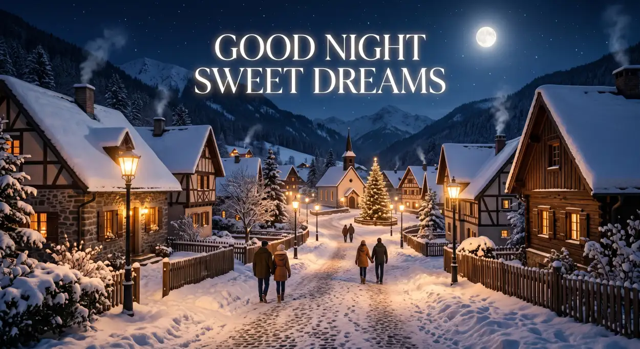 Free Download Good Night Sweet Dreams Winter Night Wallpaper - High Quality Good Night Sweet Dreams Image