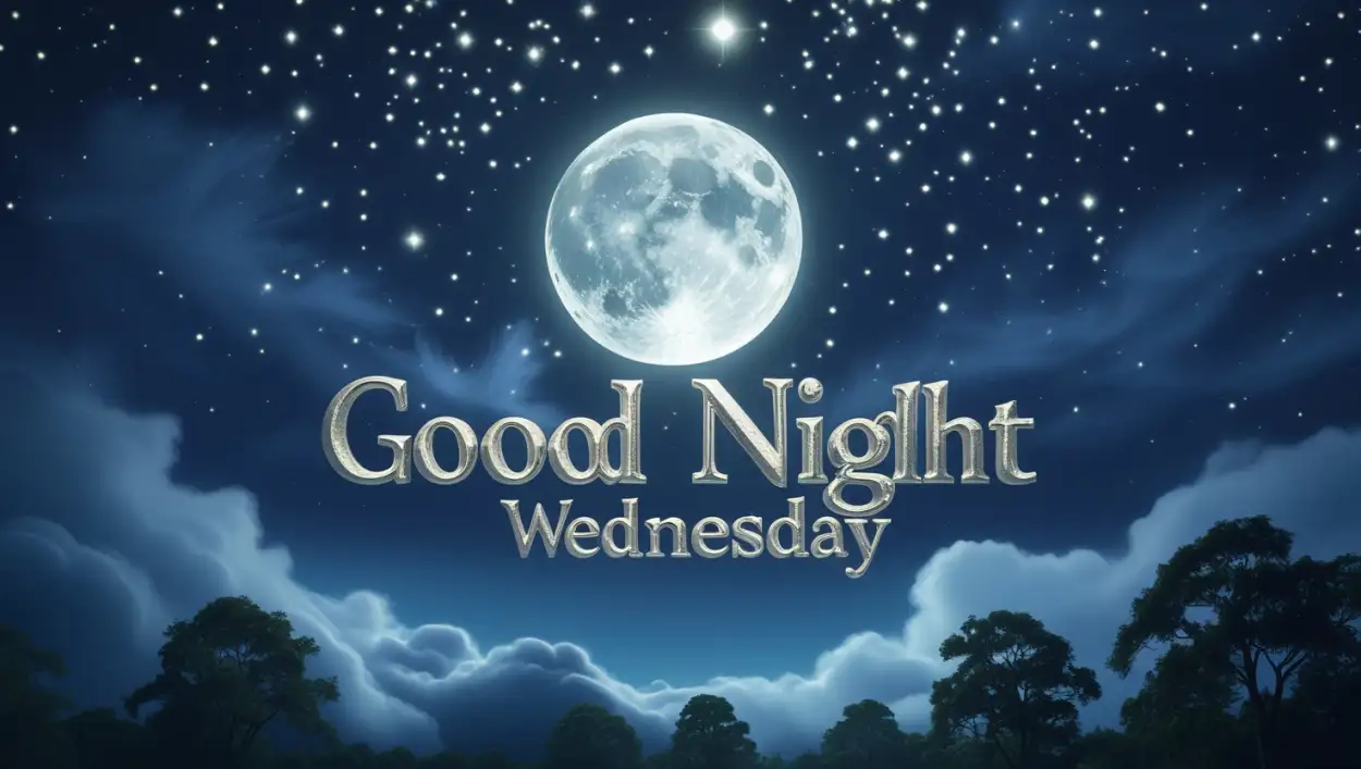 Free Download Good Night Wednesday Wishes For Friends - High Quality Good Night Wednesday Background