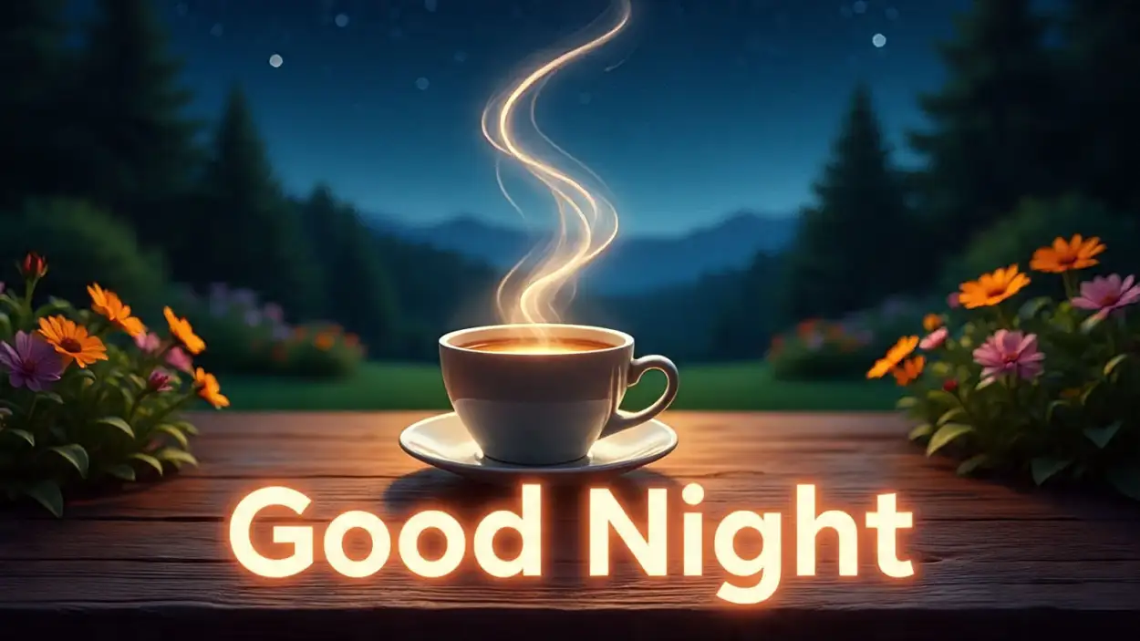 Free Download Good Night Wishes With Flowers - High Quality Good Night Background