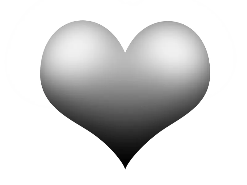 Free Download Gray White Heart Png - High Quality White Heart PNG Image