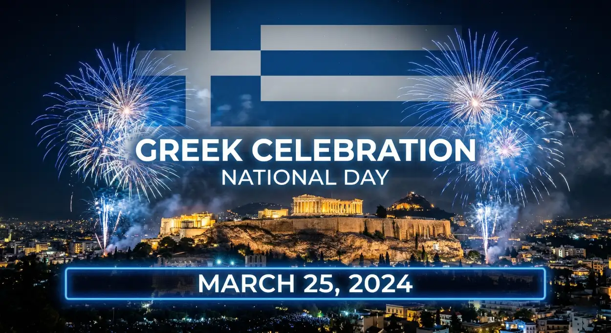 Free Download Greece Independence Day 2026 Celebration Ideas - High Quality Happy Greece Independence Day 2026 Image