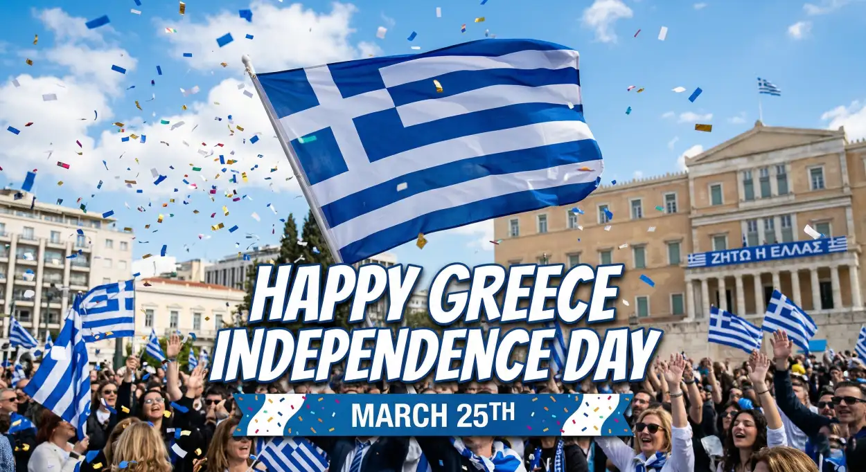 Free Download Greece Independence Day Parade 2026 - High Quality Happy Greece Independence Day 2026 Image