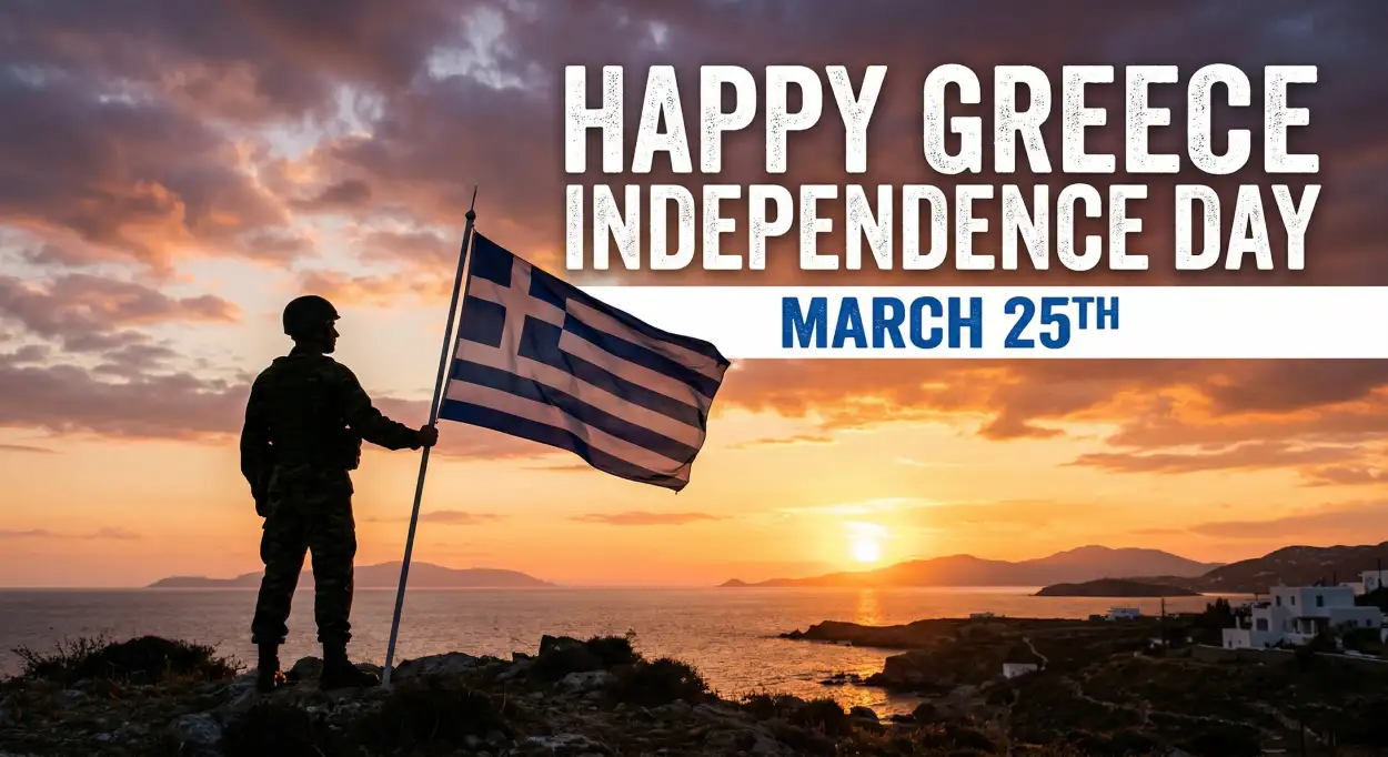 Free Download Greece Independence Day Png Free Download - High Quality Happy Greece Independence Day 2026 Transparent PNG