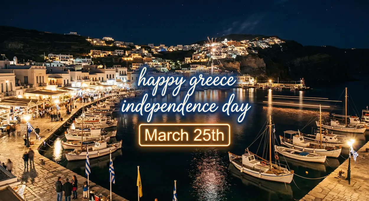 Free Download Greece Independence Day Slogan Ideas - High Quality Happy Greece Independence Day 2026 Image