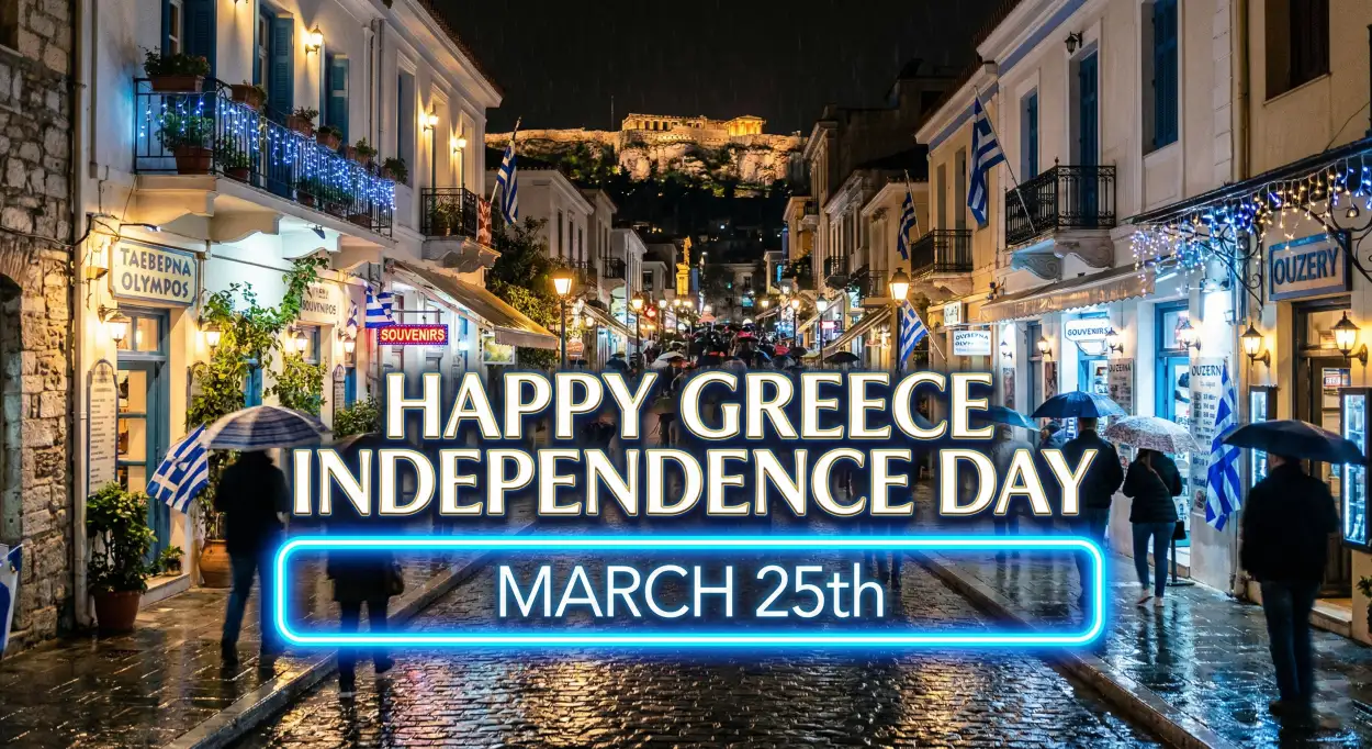 Free Download Greece Independence Day Social Media Post - High Quality Happy Greece Independence Day 2026 Image