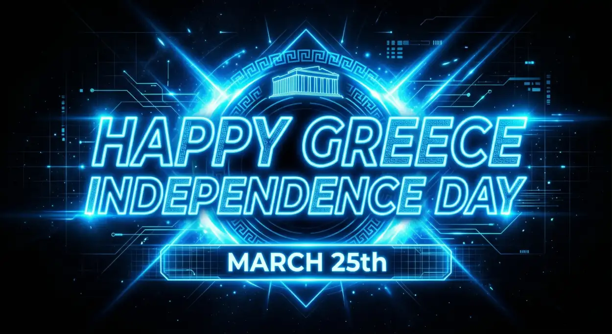 Free Download Greece Independence Day Status 2026 - High Quality Happy Greece Independence Day 2026 Image