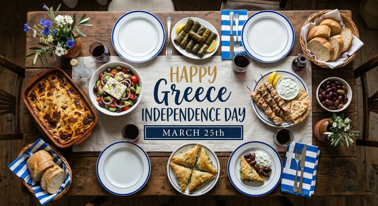 Free Download Greek Independence Day Traditions - High Quality Happy Greece Independence Day 2026 Image