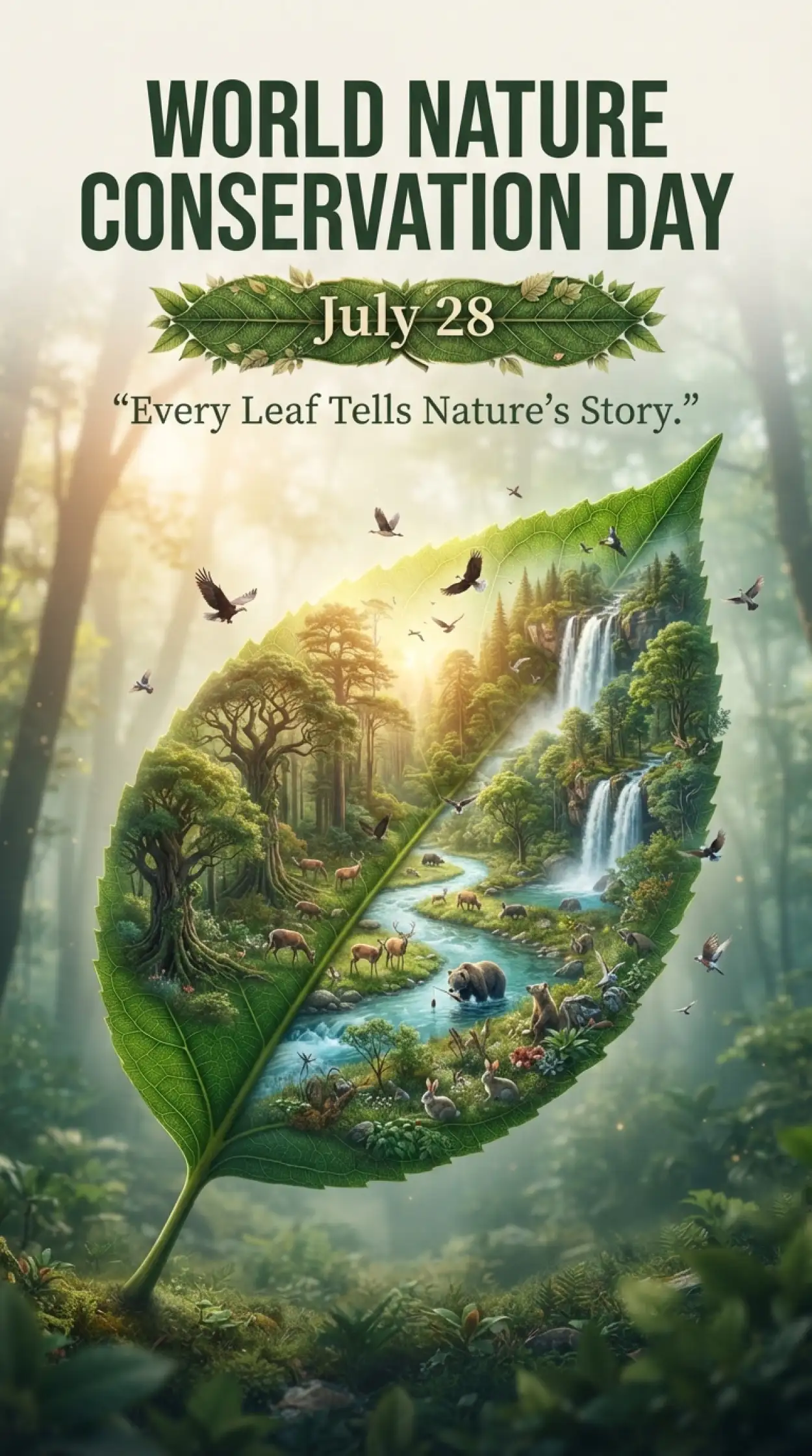 Free Download Green Earth Promotional Banner - High Quality World Nature Conservation Day 2026 Image