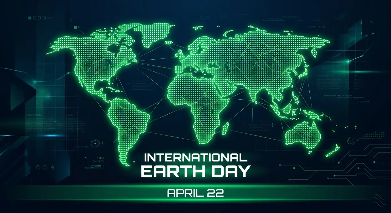 Free Download Green Planet Digital Art Earth Day - High Quality International Earth Day 2026 Image