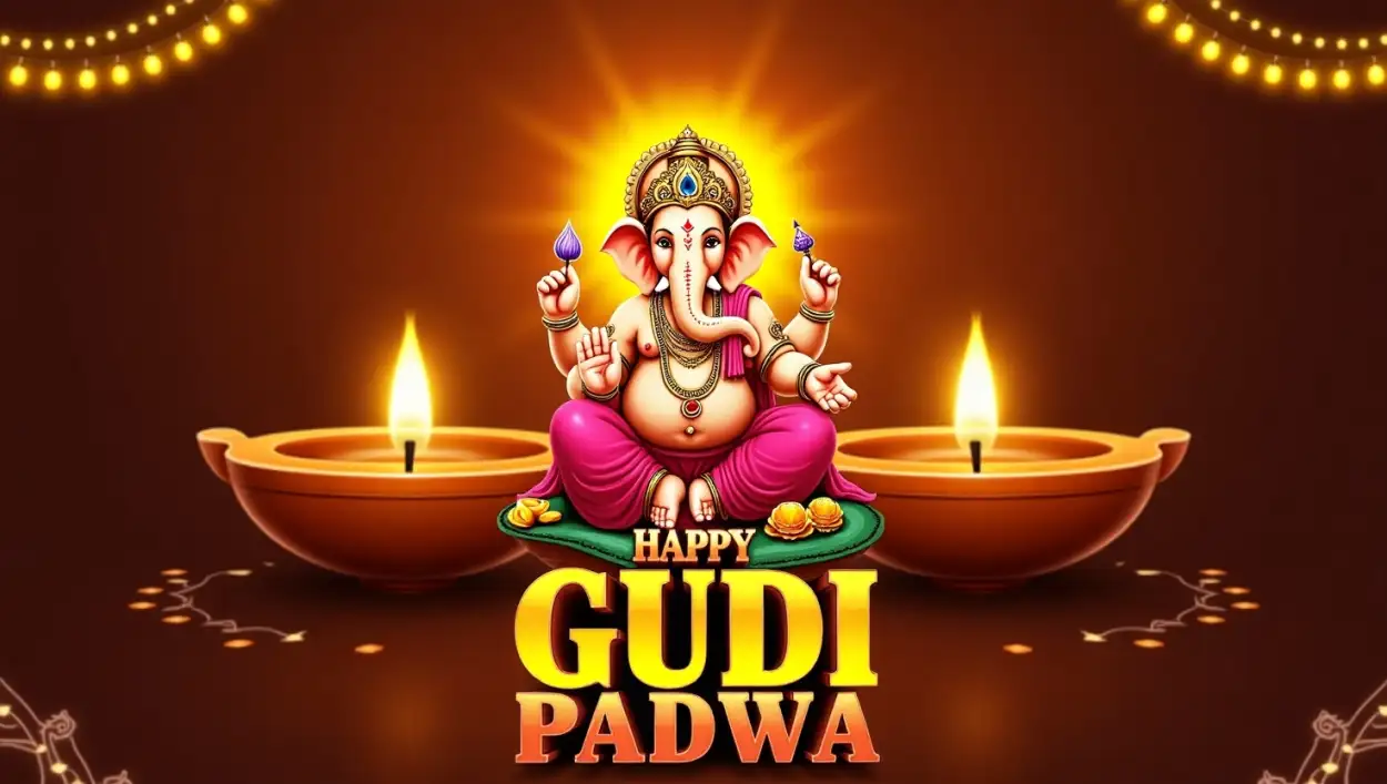 Free Download Gudi Padwa HD Greeting Cards Download - High Quality Happy Gudi Padwa Background