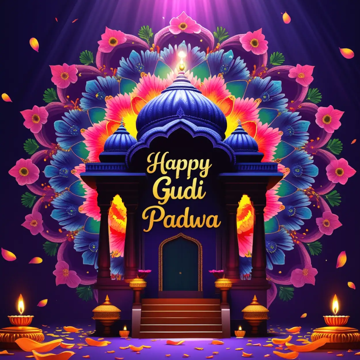 Free Download Gudi Padwa SMS And WhatsApp Status Messages - High Quality Happy Gudi Padwa Background