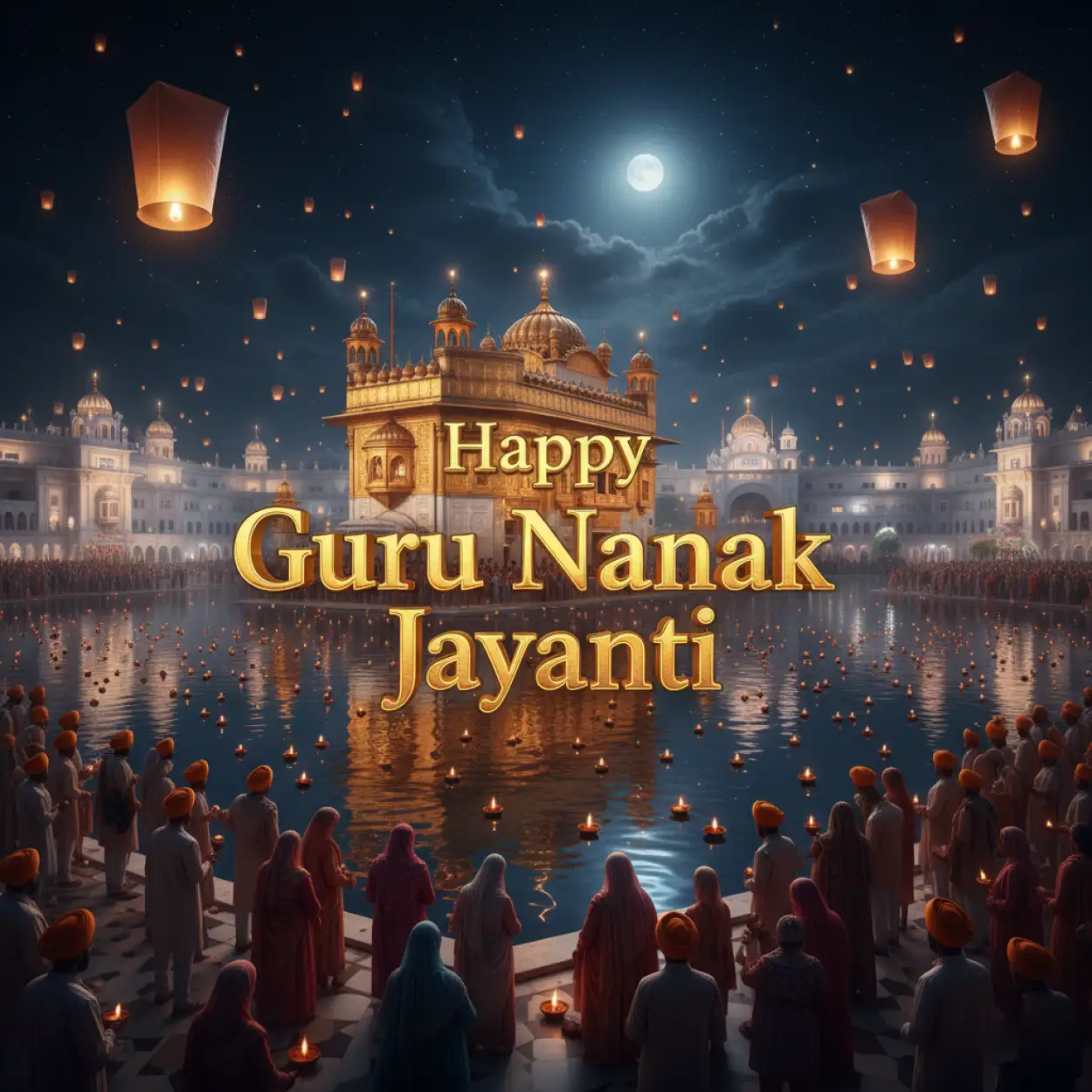 Free Download Guru Nanak Dev Ji Golden Temple Wallpaper - High Quality Happy Guru Nanak Jayanti Background
