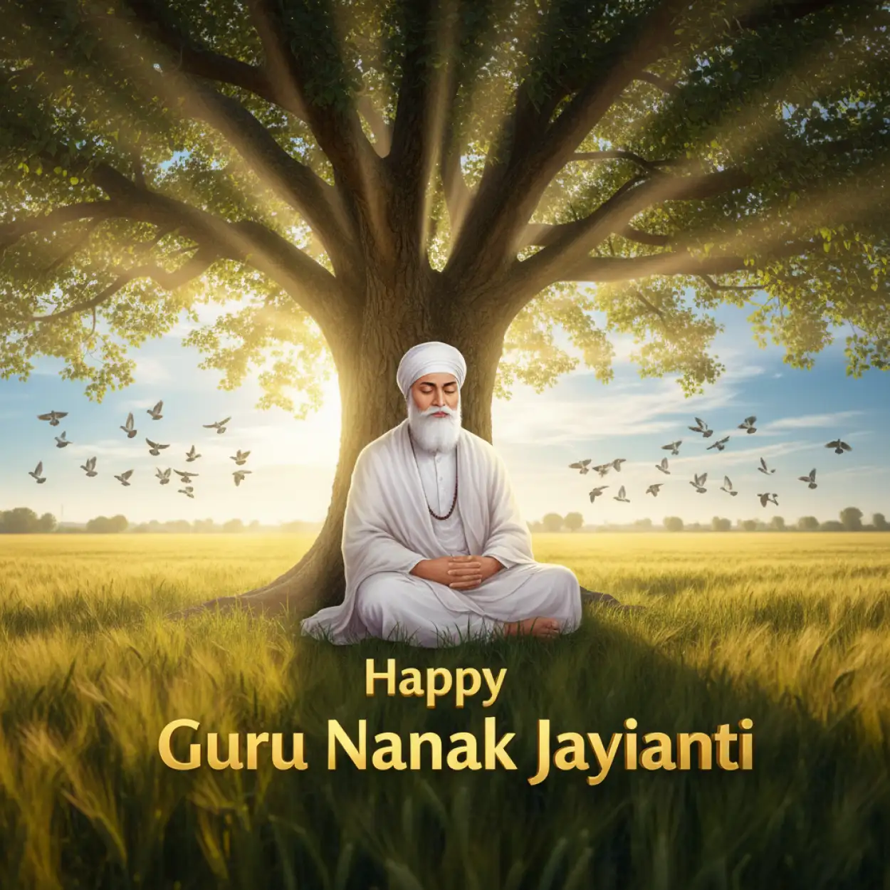 Free Download Guru Nanak Dev Ji Jayanti 2025 Photo Editing Background - High Quality Happy Guru Nanak Jayanti 2025 Background