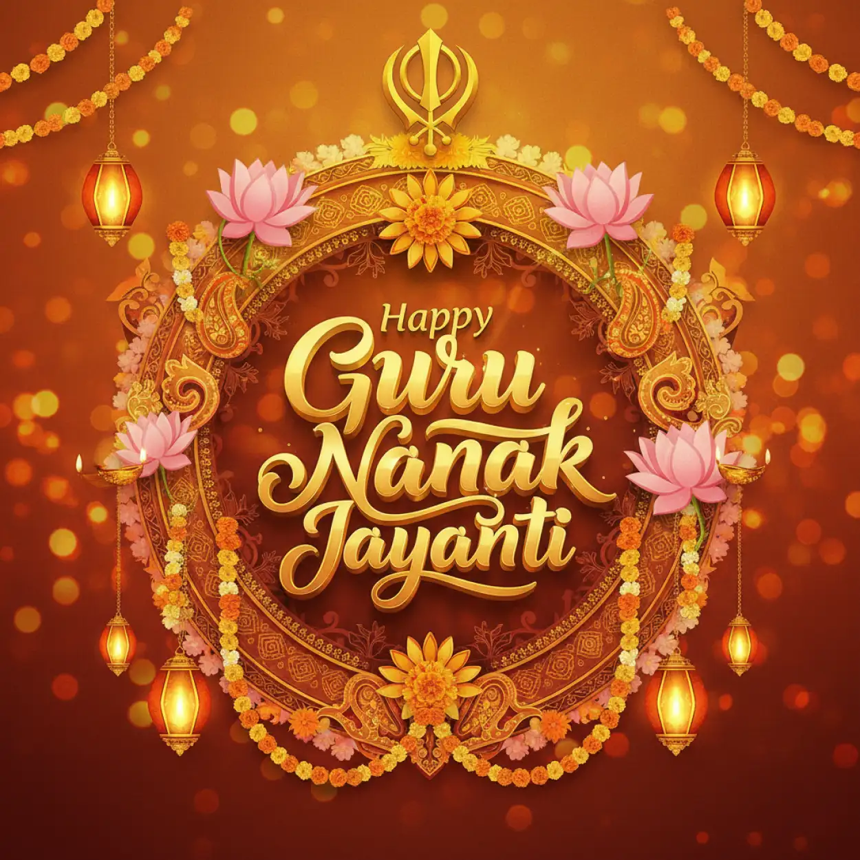 Free Download Guru Nanak Jayanti 2025 Free Download Vector Design Background - High Quality Happy Guru Nanak Jayanti 2025 Background Image