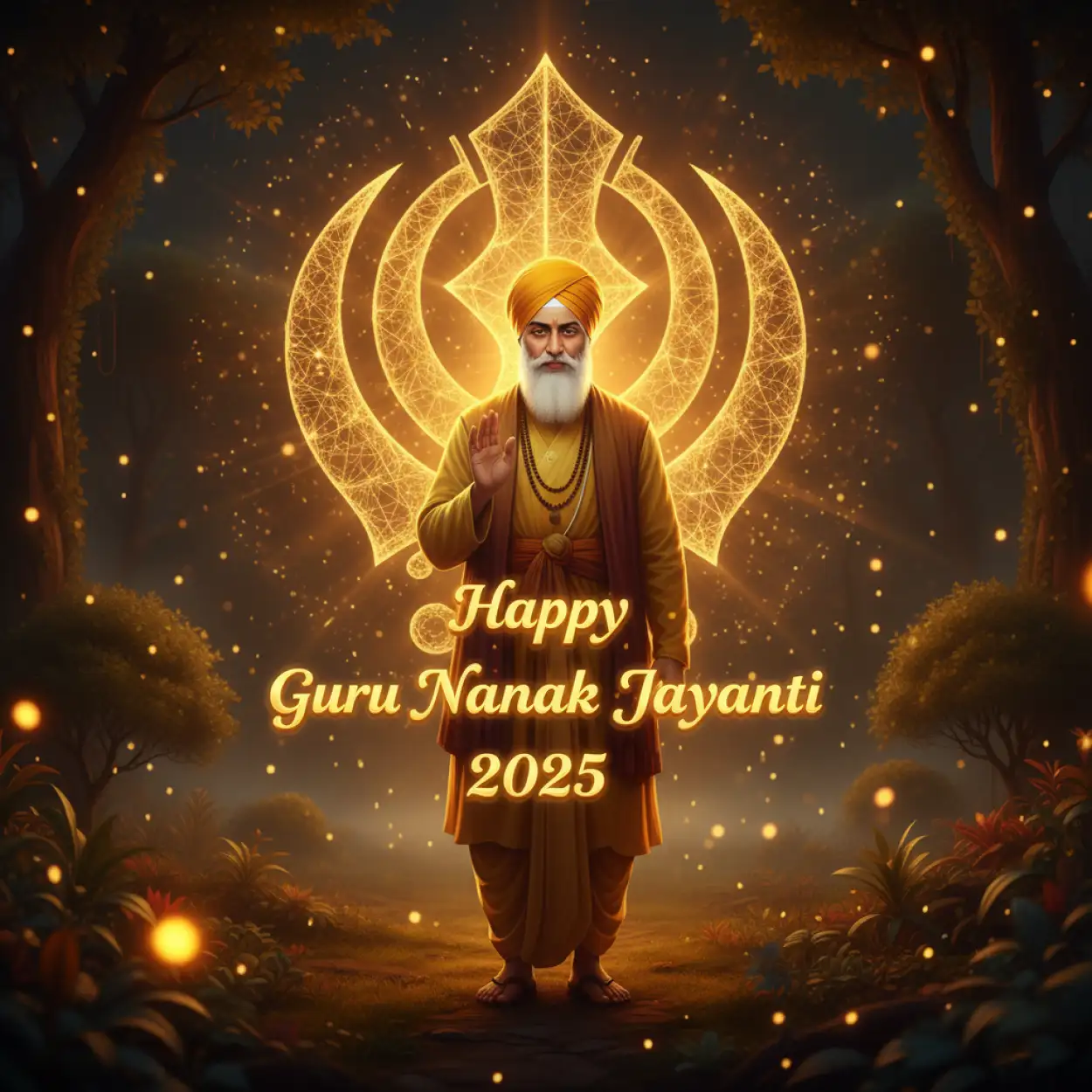 Free Download Guru Nanak Jayanti 2025 Vector Png For Canva Use - High Quality Happy Guru Nanak Jayanti 2025 PNG Image