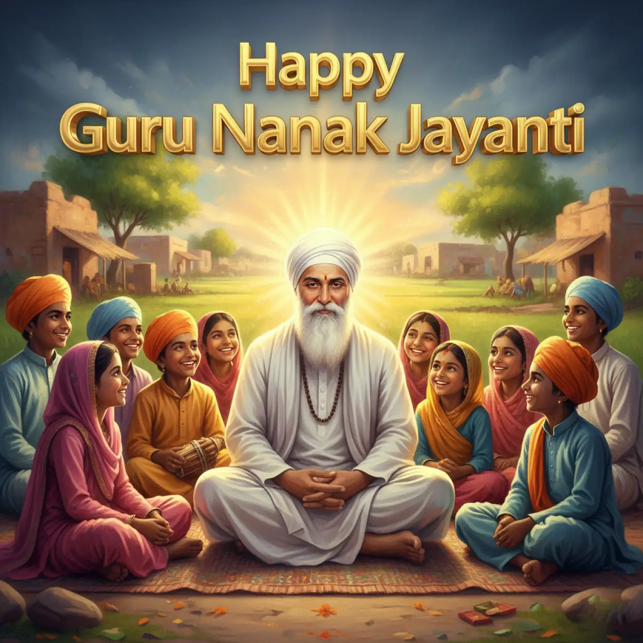 Free Download Guru Nanak Jayanti Hd Background For Photoshop - High Quality Happy Guru Nanak Jayanti Background