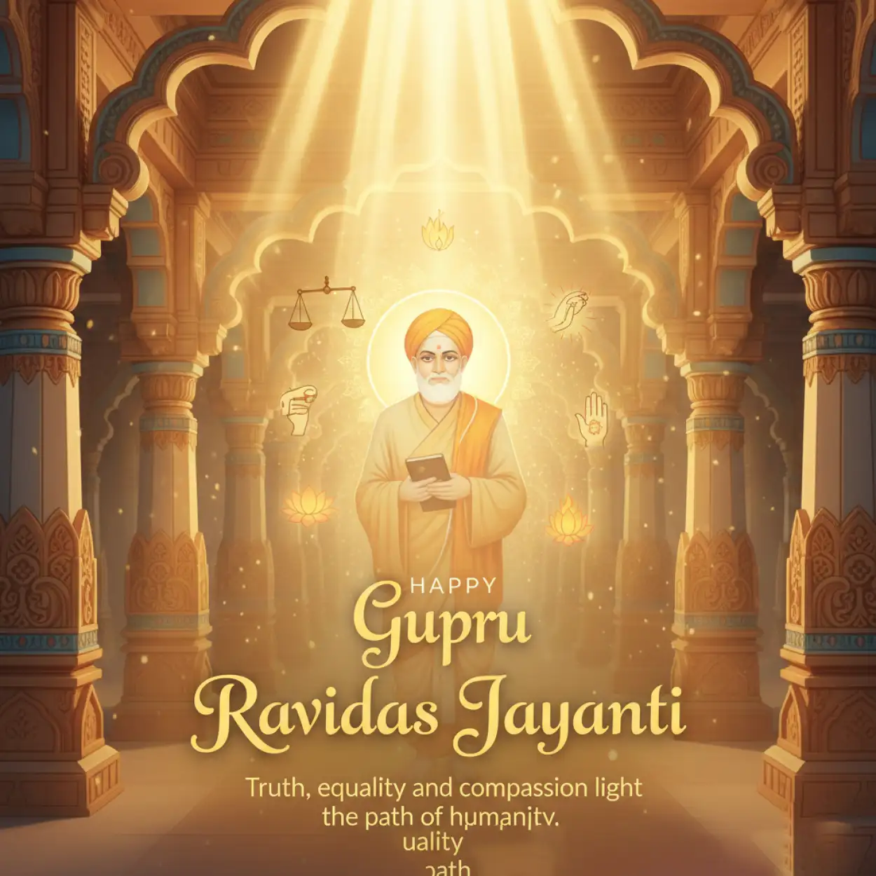 Free Download Guru Ravidas Jayanti Poster Hd - High Quality Happy Guru Ravidas Jayanti Background