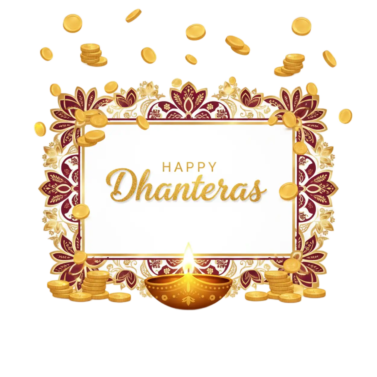 Free Download Haappy Dhanteras Png Transparent Picture For Banner Use - High Quality Dhanteras Png PNG Image