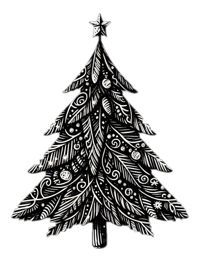 Hand-drawn Christmas Tree Png Art - Royalty Free Christmas Tree Image | Pngmagic Free Download Hand-drawn Christmas Tree Png Art - High Quality Christmas Tree PNG Image