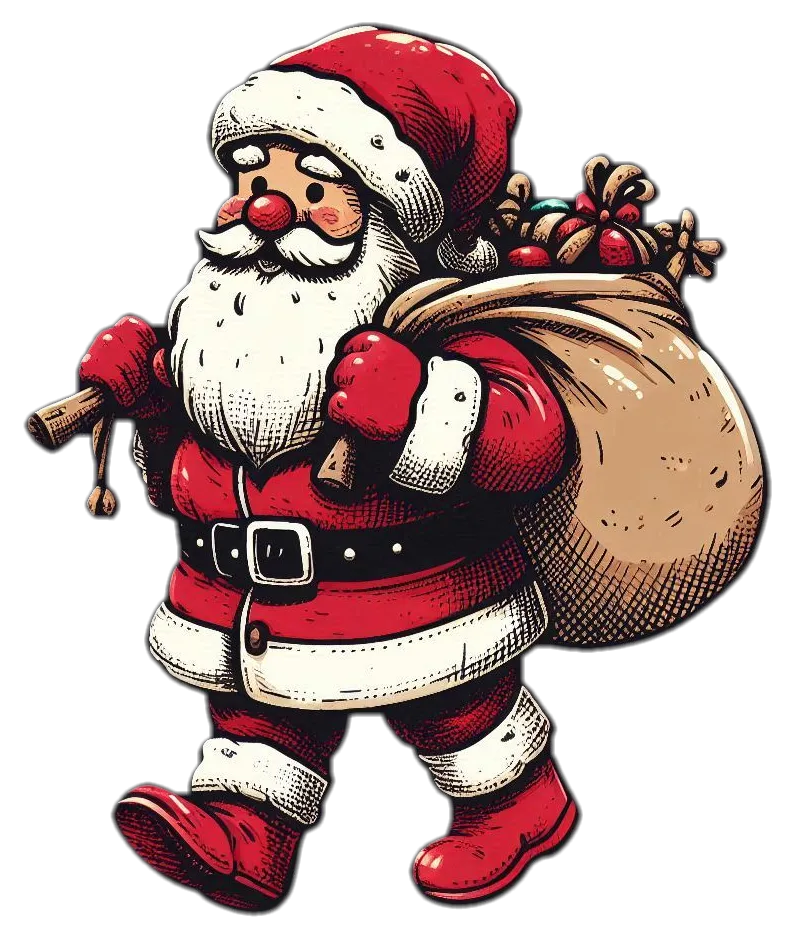 Free Download Hand-drawn Santa Claus Png Art - High Quality Santa Claus Png PNG Image