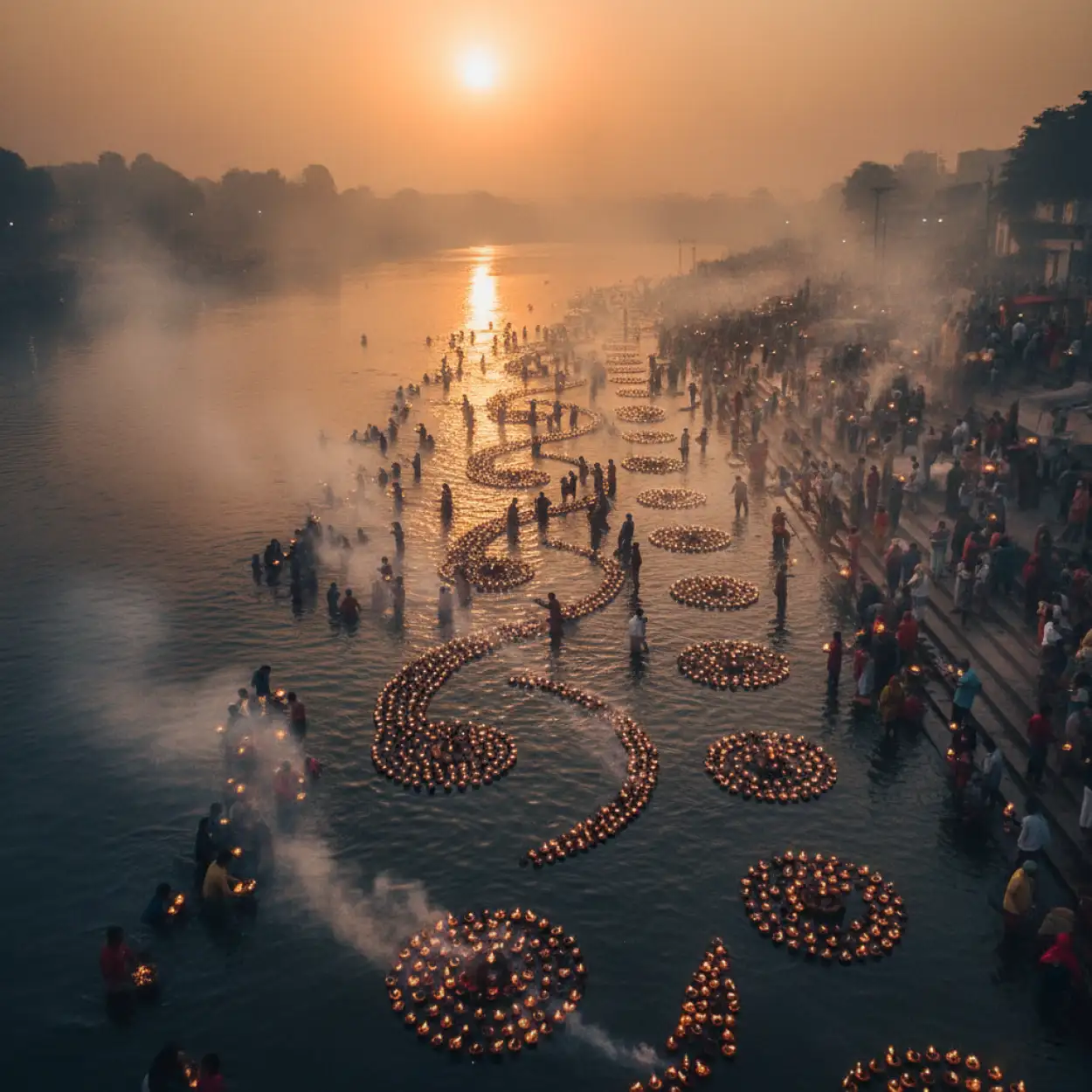 Free Download Handmade Happy Chhath Puja Greetings Art Design - High Quality Happy Chhath Puja Greetings Image