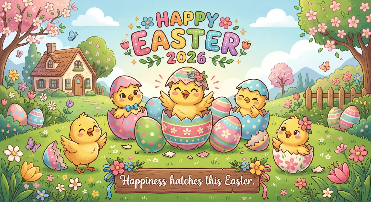 Free Download Handmade Happy Easter 2026 Messages - High Quality Happy Easter 2026 Image
