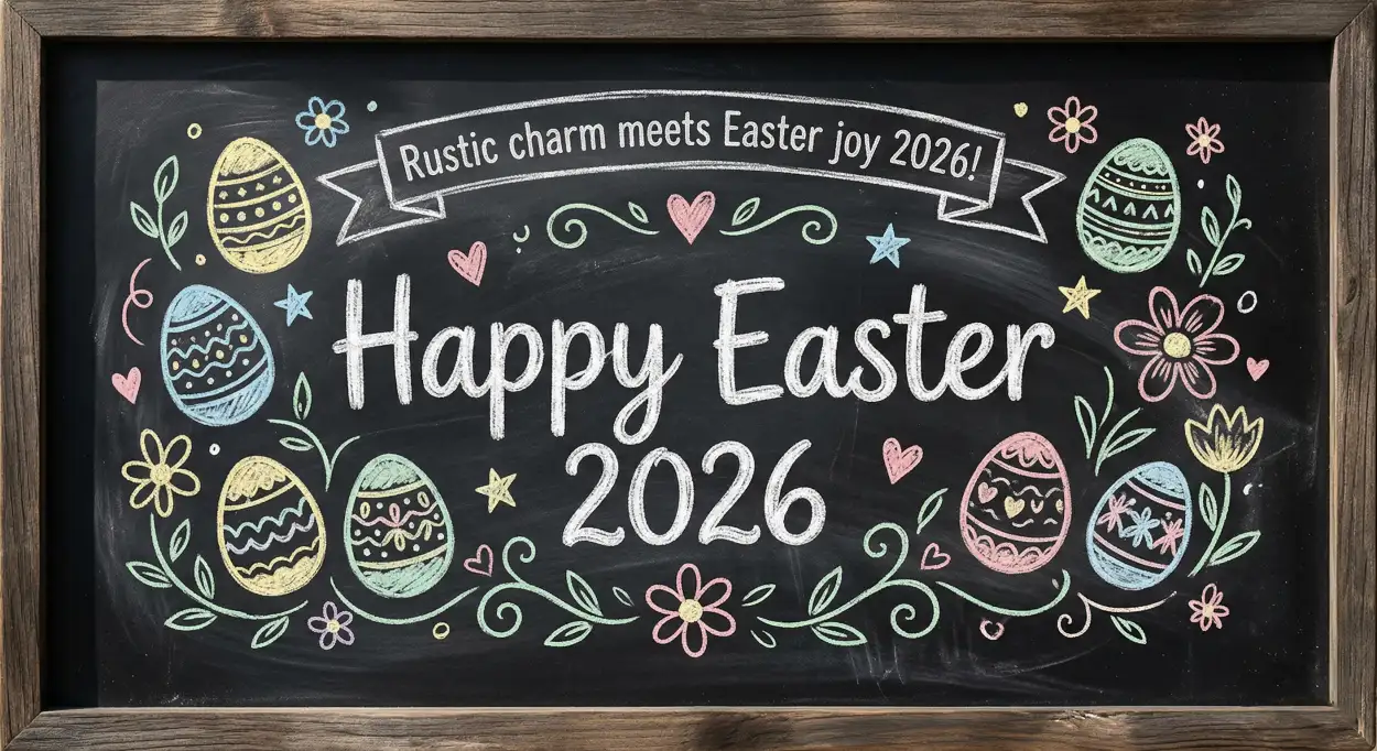 Free Download Handwritten Easter 2026 Message Ideas - High Quality Happy Easter 2026 Image