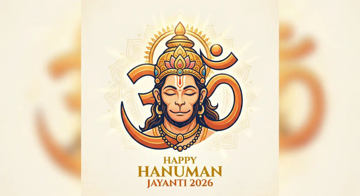 Free Download Hanuman Jayanti Greeting Card 2026 - High Quality Happy Hanuman Jayanti 2026 Image