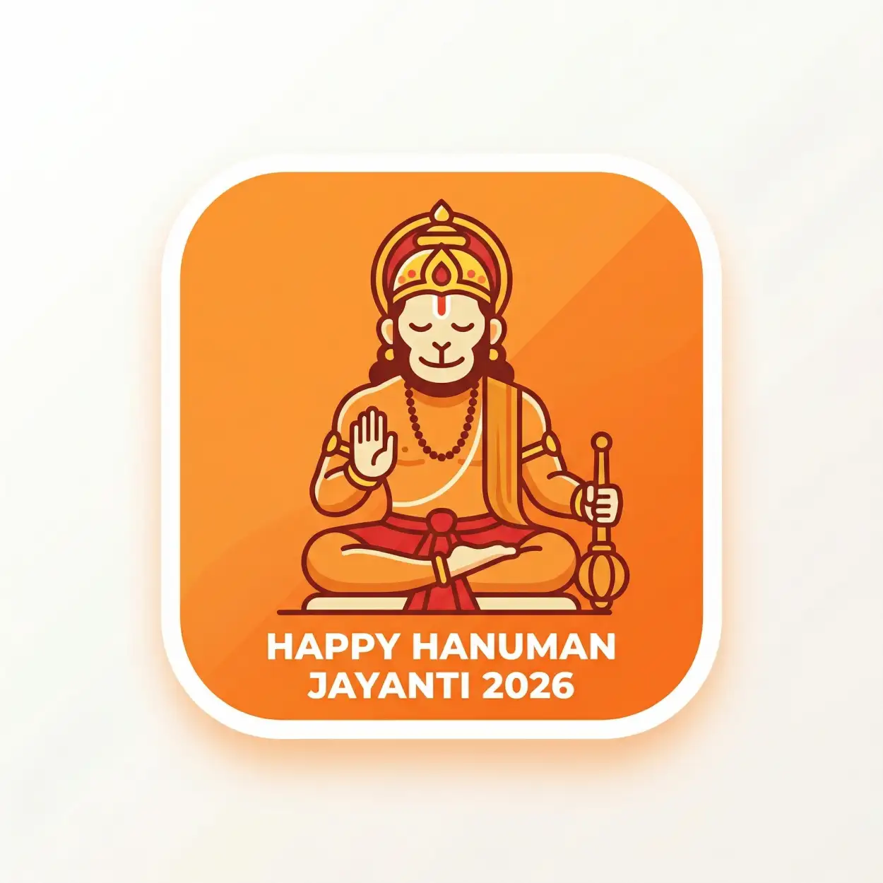 Free Download Hanuman Jayanti Social Media Template - High Quality Happy Hanuman Jayanti 2026 Image