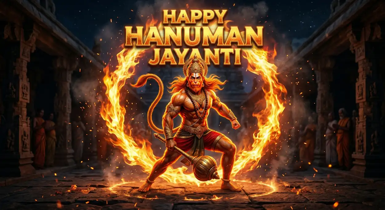 Free Download Hanuman Jayanti Wishes For Happiness And Success - High Quality Hanuman Jayanti Wishes Image