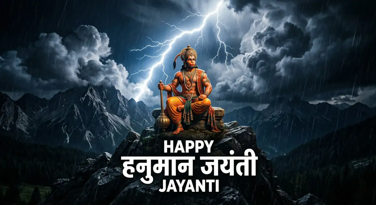 Free Download Hanuman Jayanti Wishes For Mental Peace And Happiness - High Quality Hanuman Jayanti Wishes Image