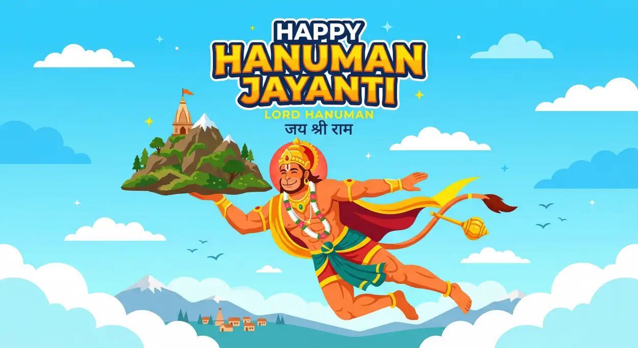 Free Download Hanuman Jayanti Wishes Greetings For Festival Celebration - High Quality Hanuman Jayanti Wishes Image