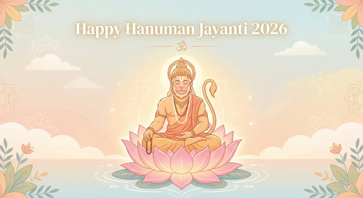 Free Download Hanuman Jayanti Wishes In Hindi 2026 - High Quality Happy Hanuman Jayanti 2026 Image