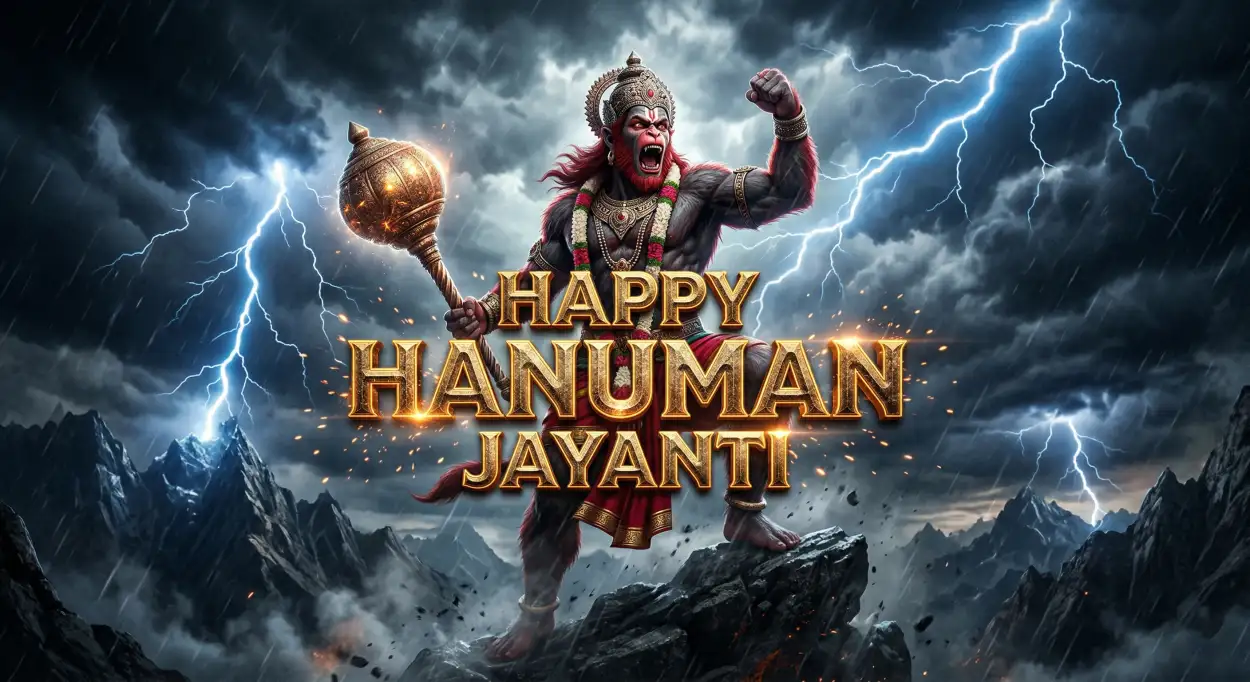 Free Download Hanuman Jayanti Wishes Messages For Festival Joy - High Quality Hanuman Jayanti Wishes Image