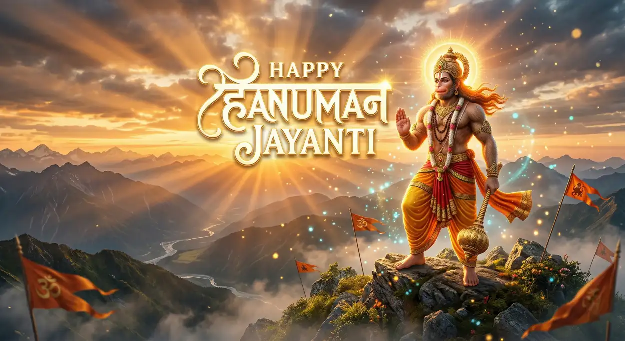 Free Download Hanuman Jayanti Wishes Messages For Social Media Captions - High Quality Hanuman Jayanti Wishes Image