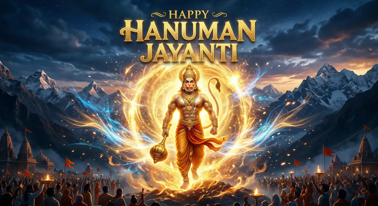 Free Download Hanuman Jayanti Wishes Messages With Divine Inspiration - High Quality Hanuman Jayanti Wishes Image