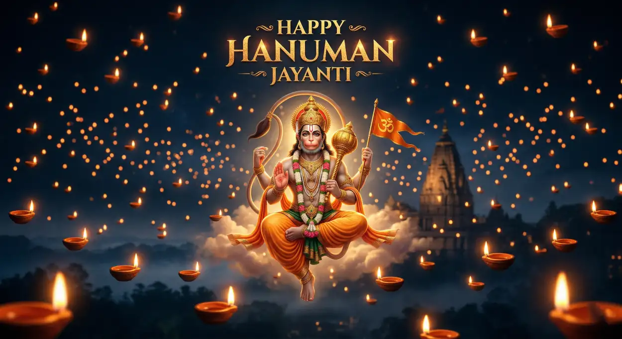 Free Download Hanuman Jayanti Wishes With Messages Of Faith And Devotion - High Quality Hanuman Jayanti Wishes Image