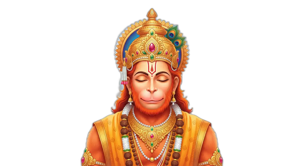 Free Download Hanuman Png Devotional Poster Hd - High Quality Hanuman Png Transparent PNG